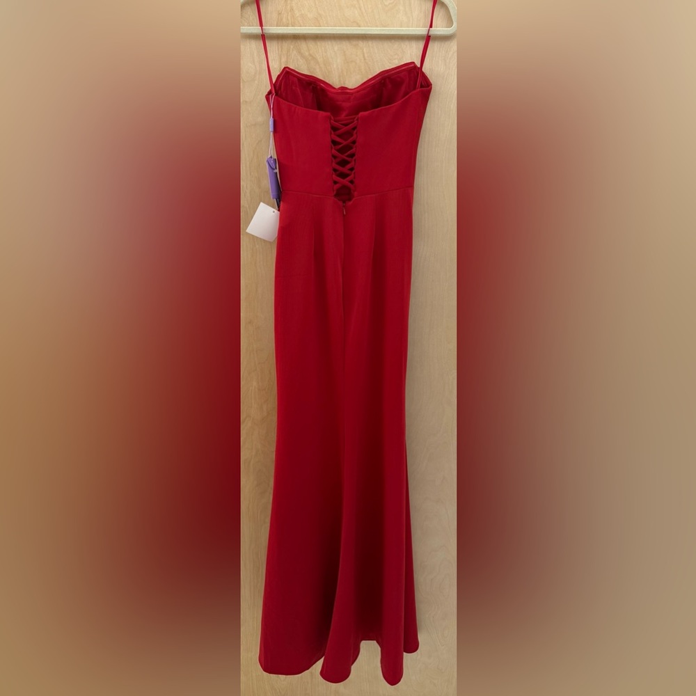 Ladivine Red Strapless Dress. - Picture 14 of 15